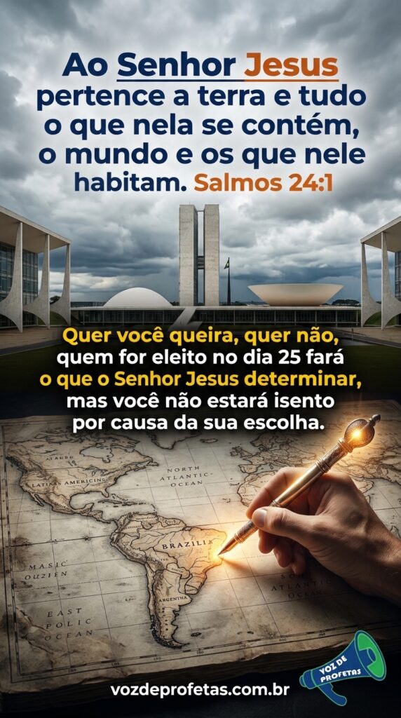 Ao Senhor Jesus pertence a terra